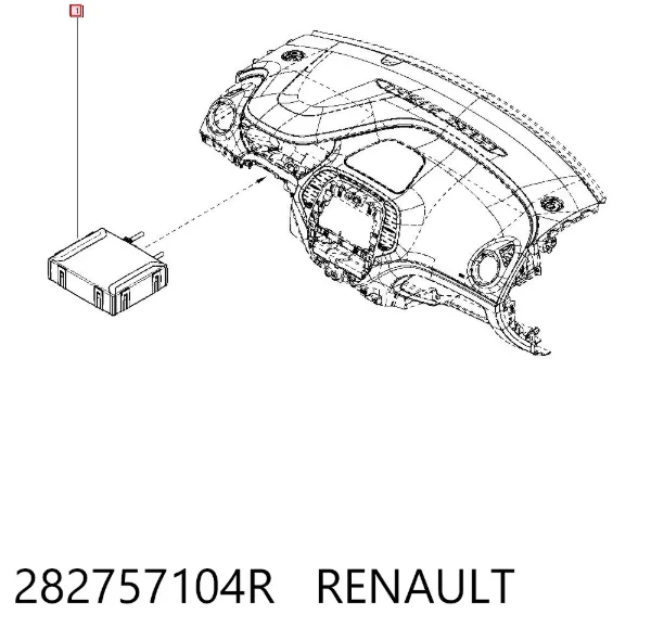 Блок управления навигацией 282757104R Renault (RVI)