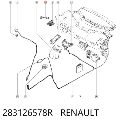 Микрофон RENAULT 283126578R