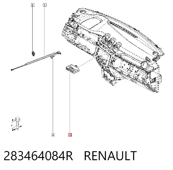 Блок управления навигацией 283464084R Renault (RVI)