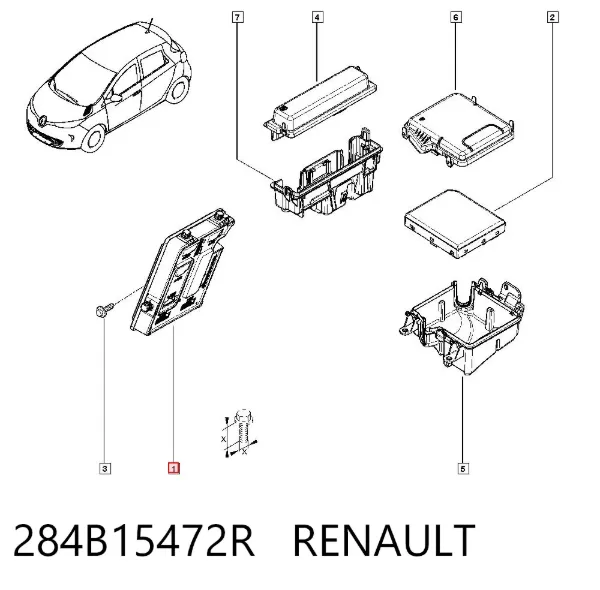 Модуль управления (ЭБУ) бортовой сетью 284B15472R Renault (RVI)