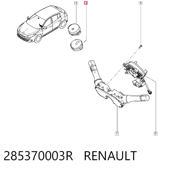 Пластина датчика дождя 285370003R Renault (RVI)