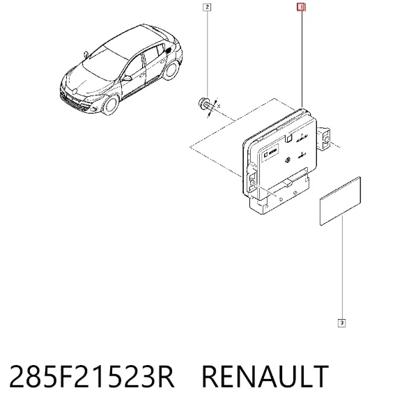 Блок управления стояночного тормоза 285F21523R Renault (RVI)