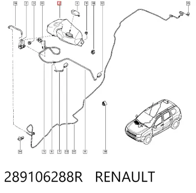 Бачок омывателя стекла RENAULT 289106288R