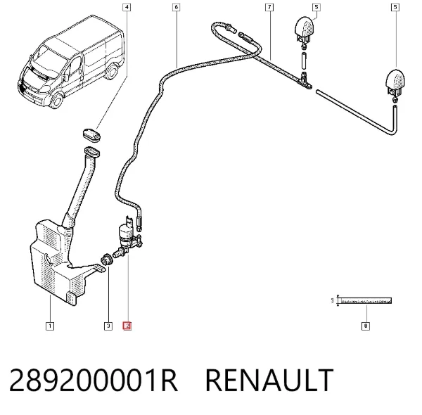 Моторчик омывателя 289200001R Renault (RVI)