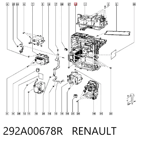 Модуль управления (ЭБУ) бортовой сетью 292A00678R Renault (RVI)