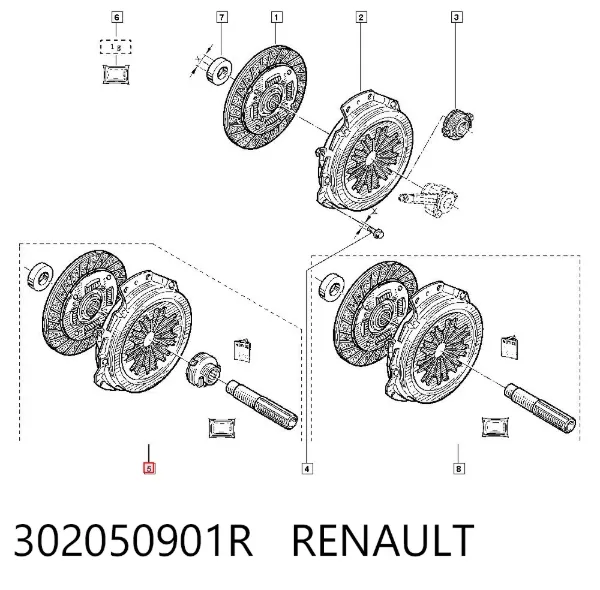 Сцепление 302050901R Renault (RVI)
