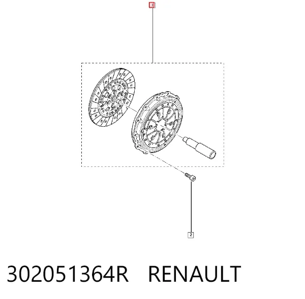Сцепление 302051364R Renault (RVI)