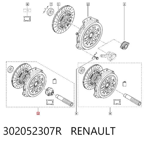 Сцепление 302052307R Renault (RVI)