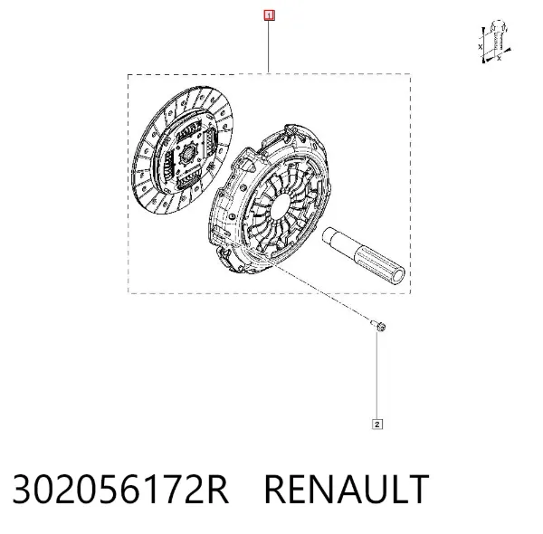 Сцепление 302056172R Renault (RVI)
