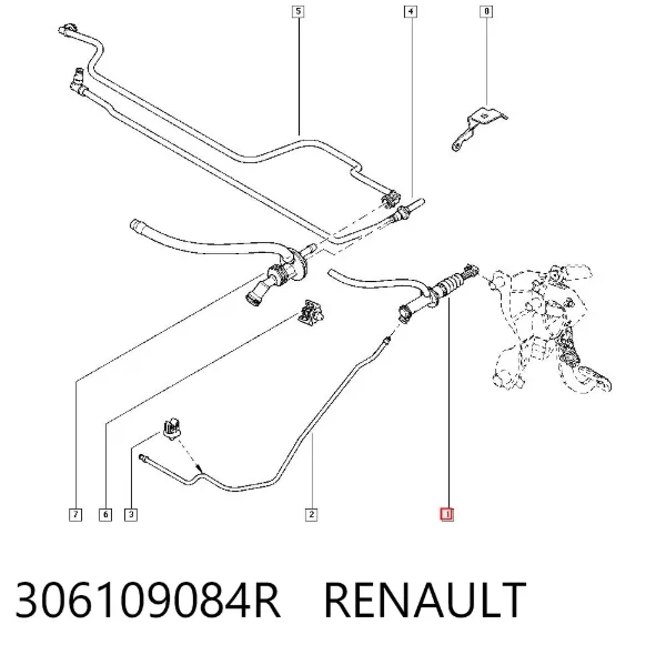 Главный цилиндр сцепления 306109084R Renault (RVI)