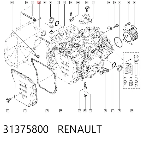 Ремкомплект гидротрансформатора АКПП 31375800 Renault (RVI)