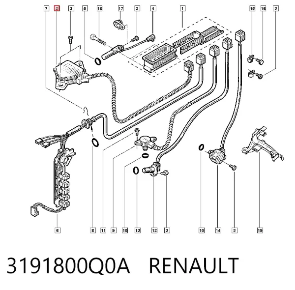 Датчик режимов работы АКПП 3191800Q0A Renault (RVI)