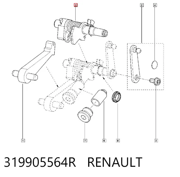 Муфта блокировки дифференциала КПП 319905564R Renault (RVI)