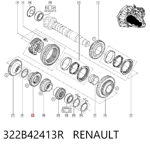  322B42413R Renault (RVI)