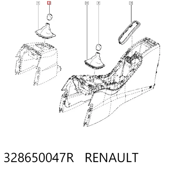 Ручка КПП 328650047R Renault (RVI)