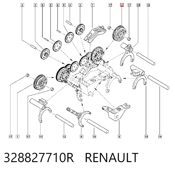 Барабан АКПП 328827710R Renault (RVI)