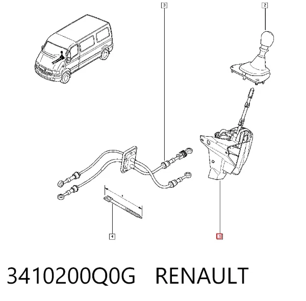 Кулиса переключения передач 3410200Q0G Renault (RVI)