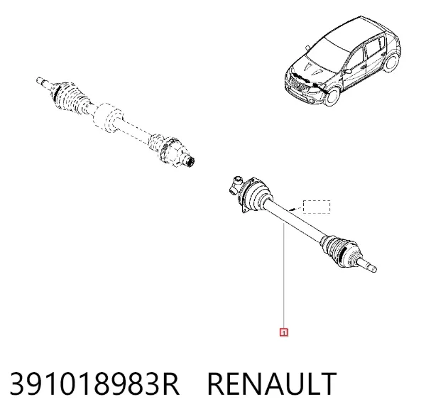 ШРУС наружный передний 391018983R Renault (RVI)