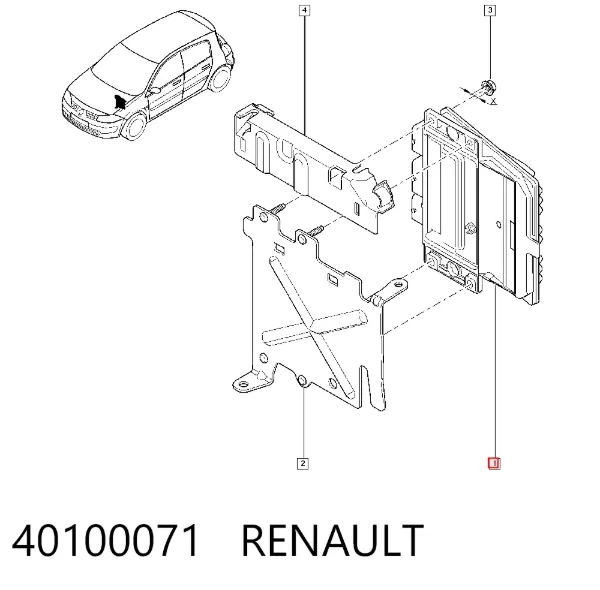 Катушка зажигания 40100071 Renault (RVI)