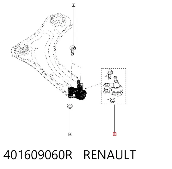 Нижняя шаровая опора 401609060R Renault (RVI)