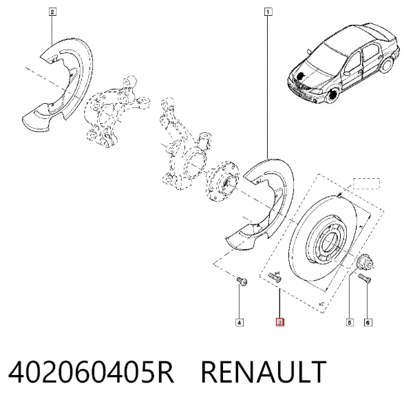 Передние тормозные диски 402060405R Renault (RVI)