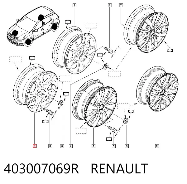  403007069R Renault (RVI)