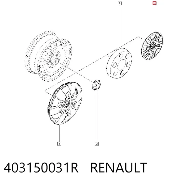 Колпаки 403150031R Renault (RVI)