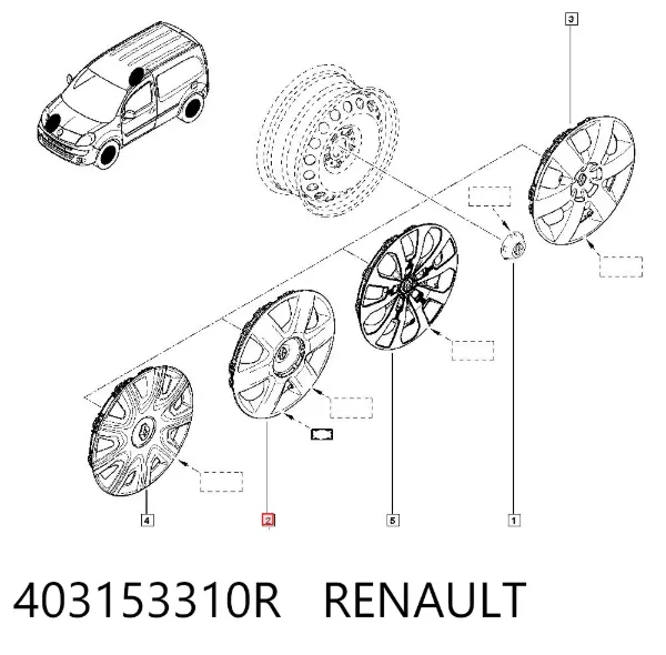 Колпаки 403153310R Renault (RVI)