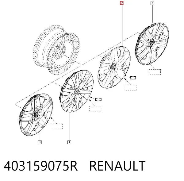 Колпаки 403159075R Renault (RVI)
