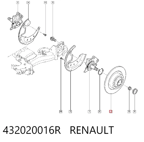 Тормозные диски 432020016R Renault (RVI)