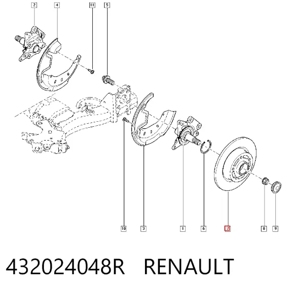 Тормозные диски 432024048R Renault (RVI)