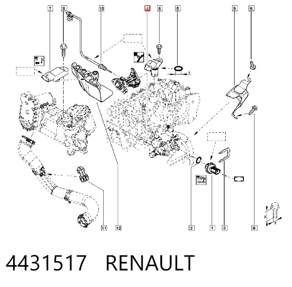 Датчик распредвала 4431517 Renault (RVI)