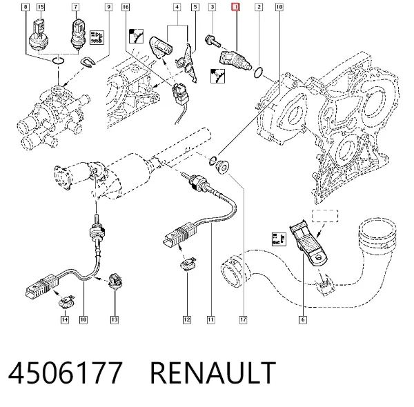 Датчик распредвала 4506177 Renault (RVI)