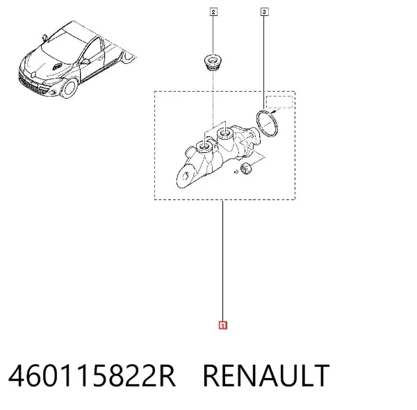 Главный тормозной цилиндр 460115822R Renault (RVI)
