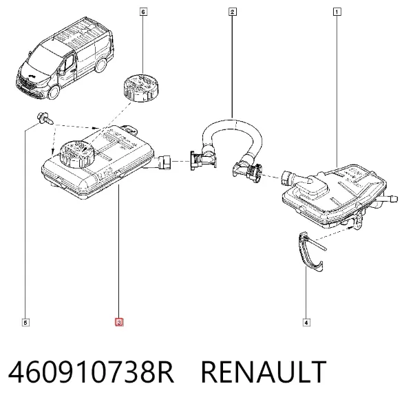 Бачок тормозной 460910738R Renault (RVI)