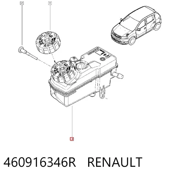 Бачок тормозной 460916346R Renault (RVI)