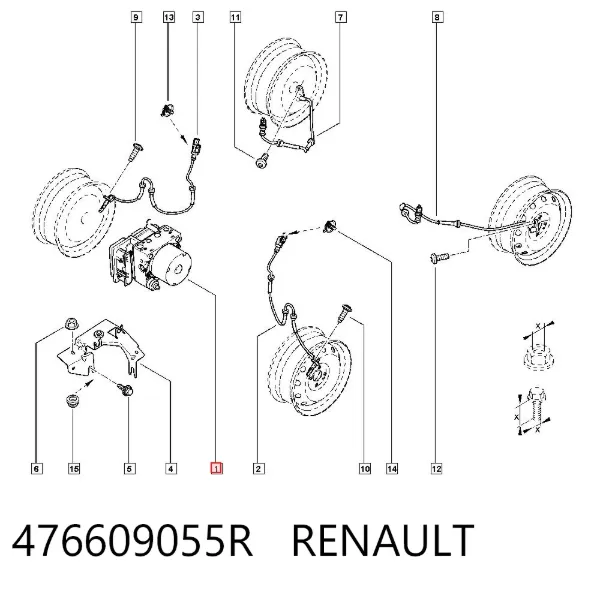Блок АБС 476609055R Renault (RVI)