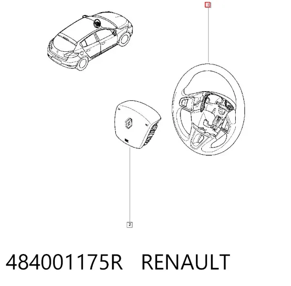 Руль 484001175R Renault (RVI)