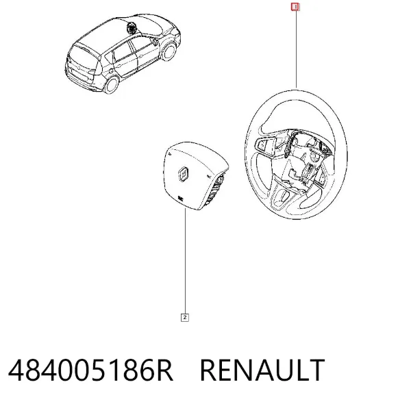 Руль 484005186R Renault (RVI)