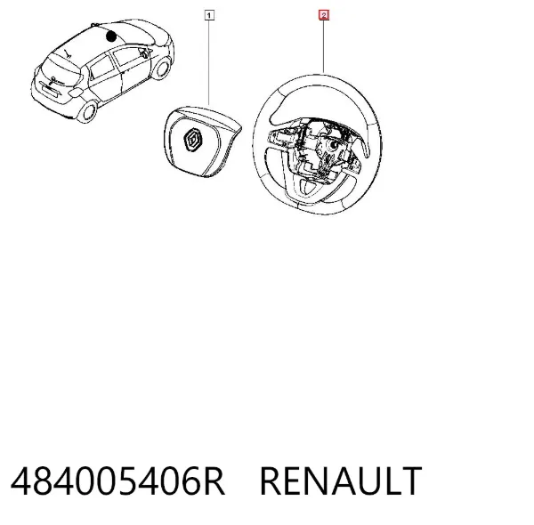 Руль 484005406R Renault (RVI)