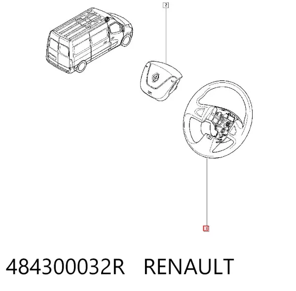 Руль 484300032R Renault (RVI)