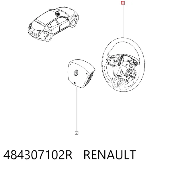 Руль 484307102R Renault (RVI)