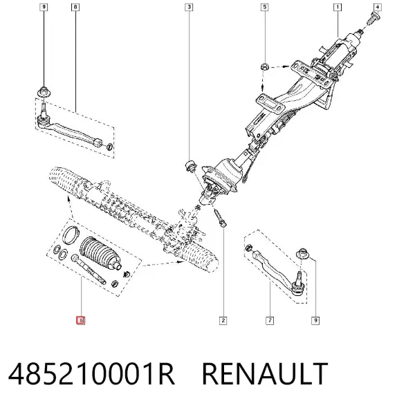 Рулевая тяга 485210001R Renault (RVI)