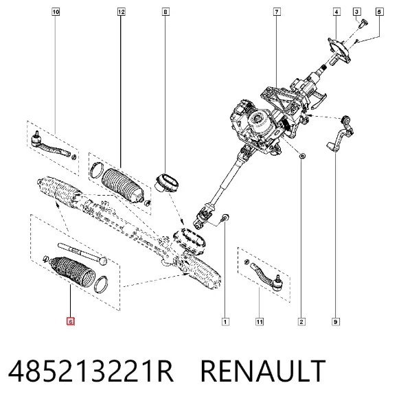 Рулевая тяга 485213221R Renault (RVI)