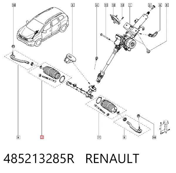 Рулевая тяга 485213285R Renault (RVI)