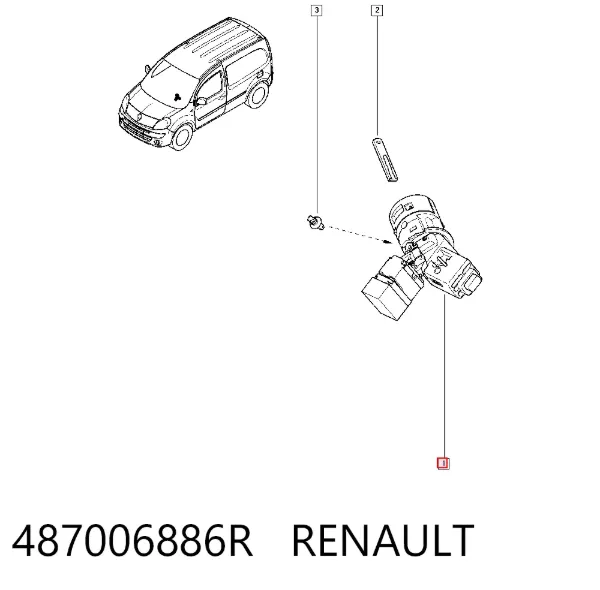 Замок зажигания 487006886R Renault (RVI)