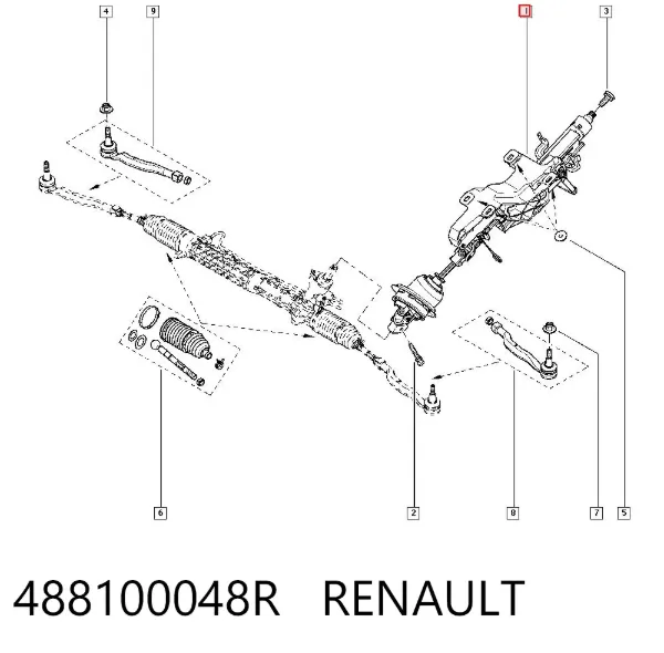 Рулевая колонка 488100048R Renault (RVI)