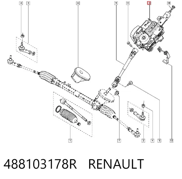 Рулевая колонка 488103178R Renault (RVI)
