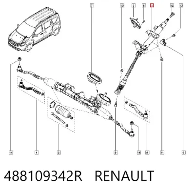 Рулевая колонка RENAULT 488109342R