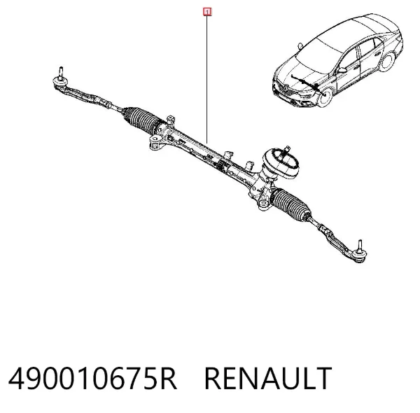 Рулевая рейка 490010675R Renault (RVI)